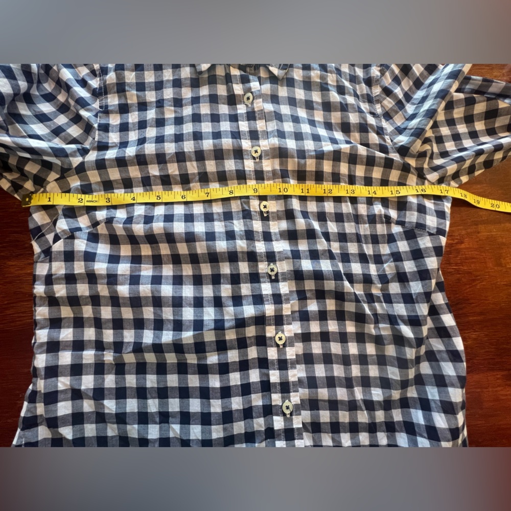 Talbots Women's Floral and Checkered Long Sleeve Button up Size P Petite Preppy - Picture 7 of 7